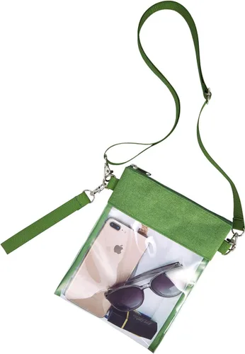 Vista 7 de Clear Crossbody Purse Bag Stadium Approved Clear Tote Bag for Work Concert Sports