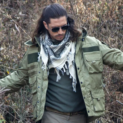 Vista 7 de FREE SOLDIER - Bufanda militar, shemagh, pañuelo palestino, bufanda para la cabeza o el cuello, pañuelo árabe, pañuelo del desierto para la cabeza