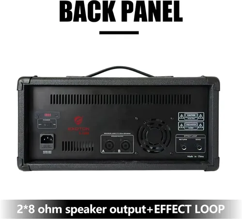 Vista 4 de EXOTON S-1202 Sistema PA Bluetooth de 12 pulgadas con juego de mezclador eléctrico, altavoces pasivos con mezclador de 6 canales, soportes