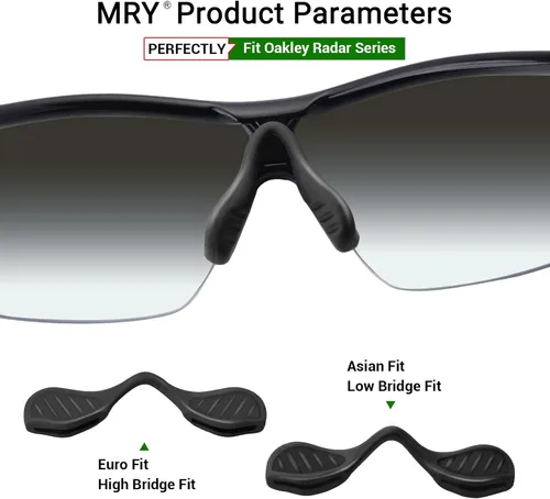 Vista 3 de Mryok Almohadilla nasal de repuesto para gafas de sol Oakley Radar Path EV RadarLock