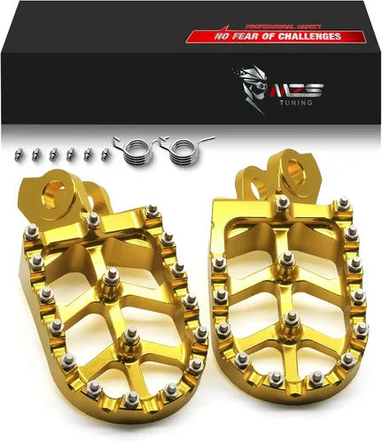 Vista 22 de MZS Estriberas para Moto de Cross, 2001-2018 Estribo de Motocicleta Adventure MX Pedal CNC Naranja Compatible con Modelos 65 85 125 150 200 250 300