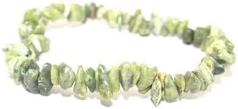 Vista 4 de Hijet Hermosa pulsera de virutas de vesuvianita para hacer joyas, equilibrio de energía positiva, armonía, suerte, yoga, meditación, reiki, único