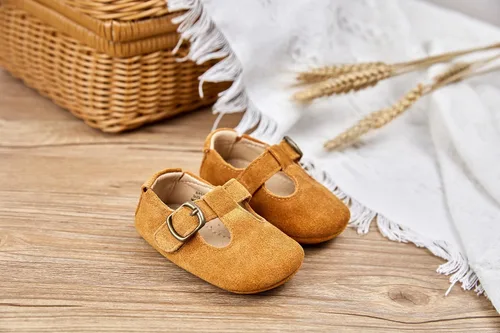 Vista 2 de ESTINE Zapatos de vestir para niña pequeña, zapatos deportivos para caminar para recién nacidos, ligeros, 6-18 meses, para fiestas, escuela, boda