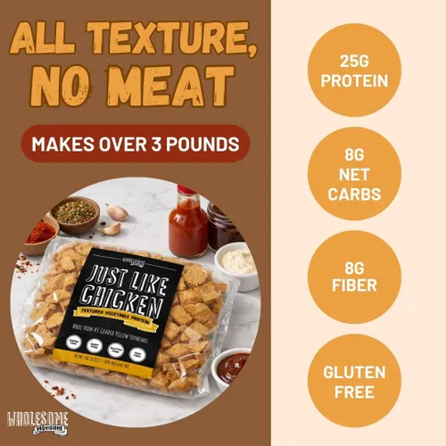 Vista 3 de Proteína vegetal texturizada, sustituto de carne vegana, 100% libre de hexano, fabricada con soja amarilla graduada #1, a base de plantas, fabricada