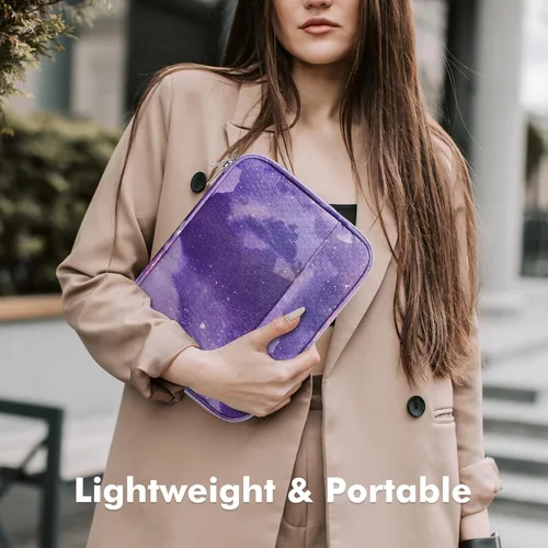 Vista 6 de MoKo Funda protectora para tablet de 9 a 11 pulgadas, bolsa de transporte protectora con dos compartimentos para iPad Air/Pro de 11 pulgadas 2024