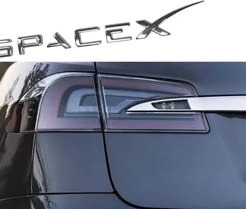 Vista 9 de YHCDSEA Emblema de doble motor para decoración a cuadros compatible con Tesla Model 3 Y X S accesorios (A-Plaid)