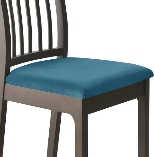 Vista 24 de Fundas de asiento de terciopelo para silla, fundas de asiento suaves y elásticas para comedor y cocina, protector de asiento de silla extraíble