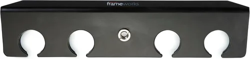 Vista 4 de Gator Frameworks Soporte múltiple para sujetar a (4) micrófonos con cable o inalámbrico (GFW-MIC-4TRAY)