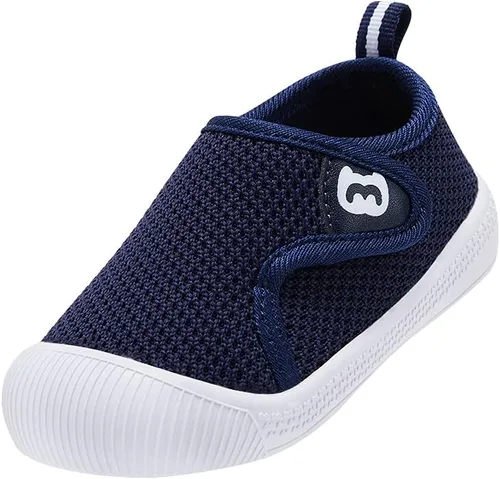 Vista 7 de BMCiTYBM Zapatos de bebé para niños y niñas, zapatos para caminar para niños pequeños, zapatos ligeros antideslizantes para 6, 9, 12, 18, 24 meses