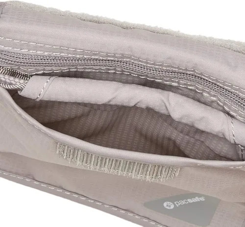 Vista 8 de Pacsafe Coversafe X75 - Funda antirrobo para cuello con bloqueo RFID, Gris (Neutral Grey)), 10148