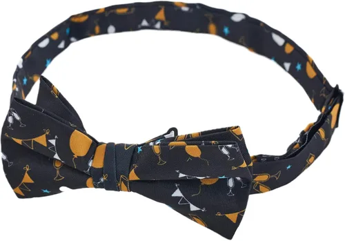 Vista 2 de Jacob Alexander Corbata de lazo con bandas preatadas para decoración de brindis de champán con globos para hombre