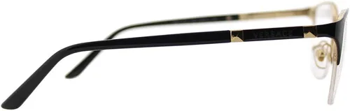Vista 3 de Versace Gafas VE1218 para mujer, 2.087in, NegroDorado, 53-17-140