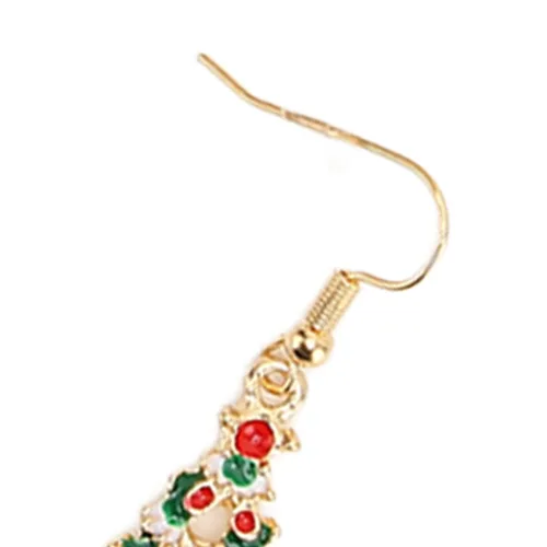Vista 6 de Betued Christmas Earrings Necklace Set, Jewelry Set, Christmas tree pendant design Color design Alloy material resistance Light weight for Women