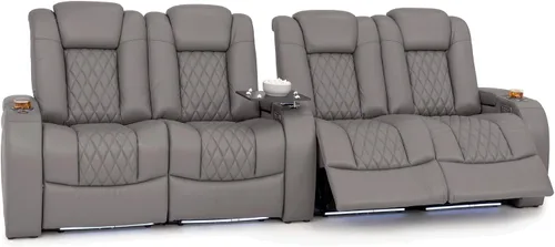 Vista 13 de Seatcraft Asientos de cine en casa Virtuoso LT Tawny Single reclinable Leonado