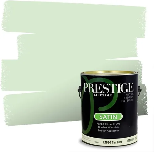 Vista 195 de PRESTIGE Pintura exterior e imprimación en uno, aloe, plano, 1 galón