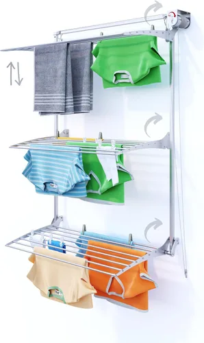 Vista 12 de foxydry Aireador vertical de pared de torre para uso en interiores y exteriores (gris, 34.6 pulgadas) made of aluminum and stainless steel