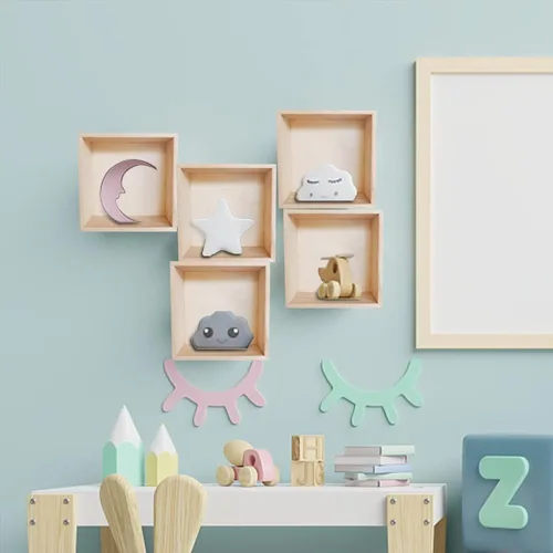 Vista 7 de Paquete de 8 cajas de madera sin terminar, 6 x 6 pulgadas, cuadradas, rústicas, pequeñas cajas de madera para almacenamiento, decoración del hogar