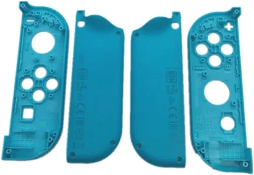 Vista 2 de Carcasa de repuesto DIY con marco medio para Nintendo Switch NS Joy-con placa de cubierta de consola azul