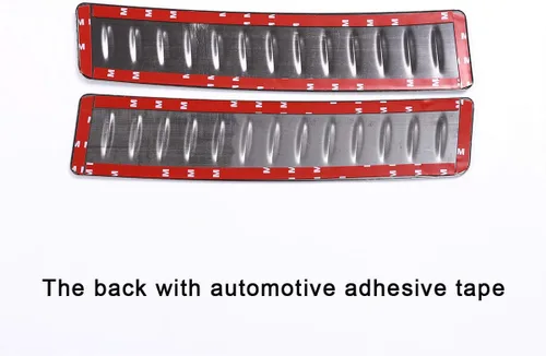 Vista 7 de Protector de parachoques trasero cepillado negro de acero inoxidable 304 para Land Rover Range Rover Velar 2017 2018 2019 Accesorios de coche