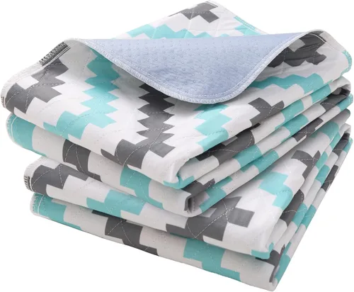 Vista 18 de OUTCREATOR® Almohadillas de cama lavables de 34" x 56" (paquete de 2), protector de colchón para incontinencia, almohadillas impermeables