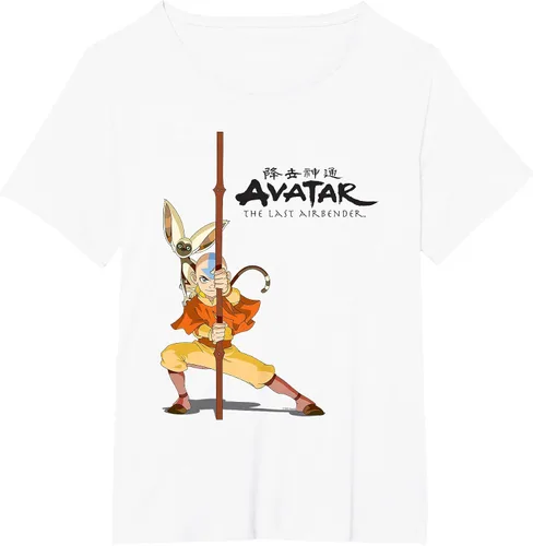 Vista 11 de Avatar: The Last Airbender Aang Momo Camiseta Heather Grey