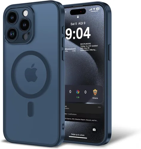 Vista 86 de Funda para iPhone 11 con protector de pantalla, compatible con MagSafe, ultra delgada, translúcida, mate, a prueba de golpes, color negro