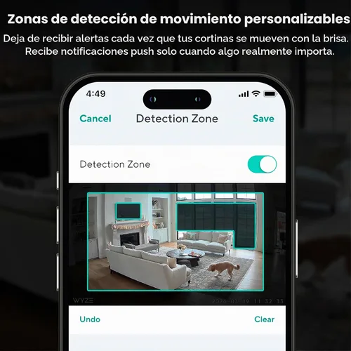 Vista 5 de WYZE Cam Pan para interiores, paquete de 2, seguimiento de movimiento AI