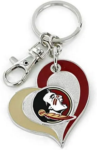 Vista 12 de aminco NCAA unisex-adulto Llavero de Corazón Espiral