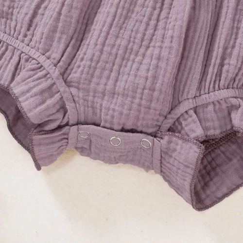 Vista 6 de Ropa de bebé recién nacida overol de manga con volantes trajes lindos para niñas
