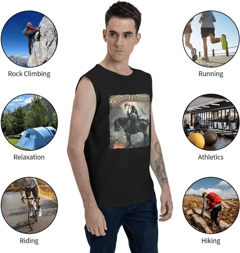 Vista 6 de Men Muscle Quick Dry Tank Top Sleeveless Shirts Undershirts for Gym Runing