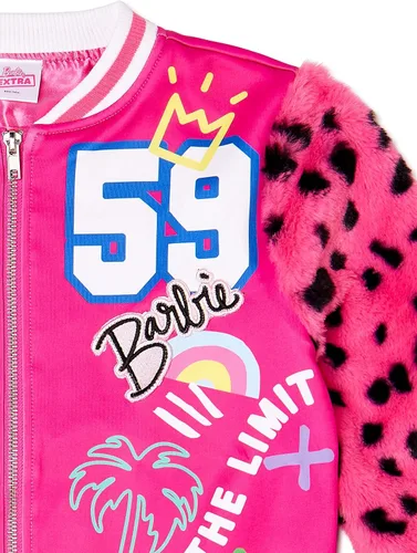 Vista 2 de Mad Engine Barbie Extra - Chaqueta bomber de piel sintética para niña See The Good Sky