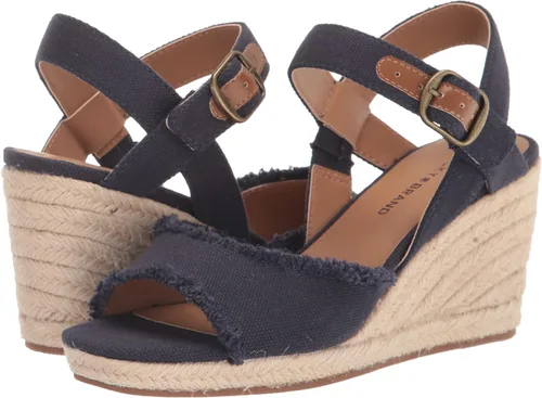 Vista 7 de Lucky Brand Sandalias de cuña Mindra para mujer, Azul