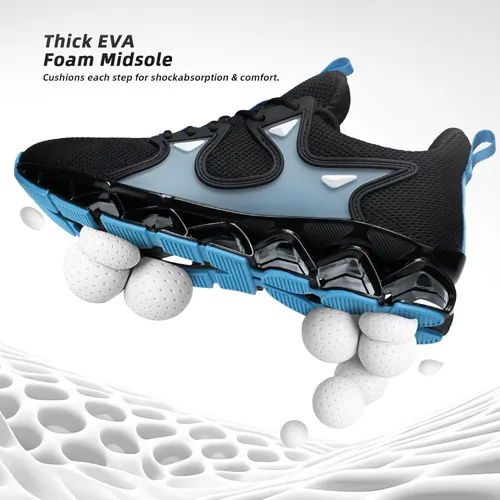 Vista 5 de Zapatillas de correr para hombre Blade Fashion Sneakers Casual Slip on Tenis Caminar Atlético Deportivo Zapatillas Zapatillas para Hombre