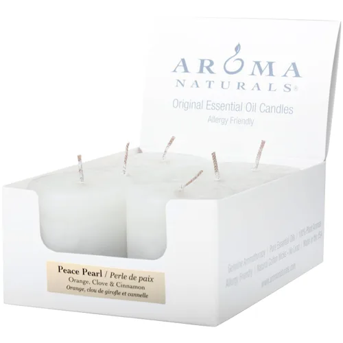 Vista 12 de Aroma Naturals Votive Candles Aceite esencial con abeto de enebro y albahaca, Evergreen Holiday, 6