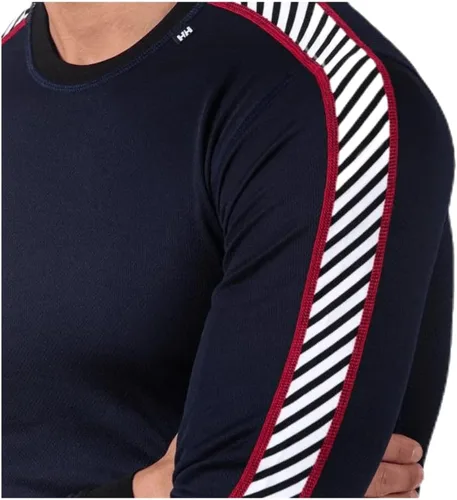 Vista 6 de Primera capa con tecnología HH Dry, con bandas de rayas, marca Helly Hansen