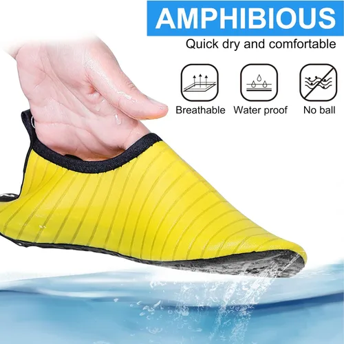 Vista 5 de Zapatos de agua para mujeres y hombres, zapatos de playa, calcetines de agua, zapatos de piscina, zapatos de secado rápido, zapatos de deportes