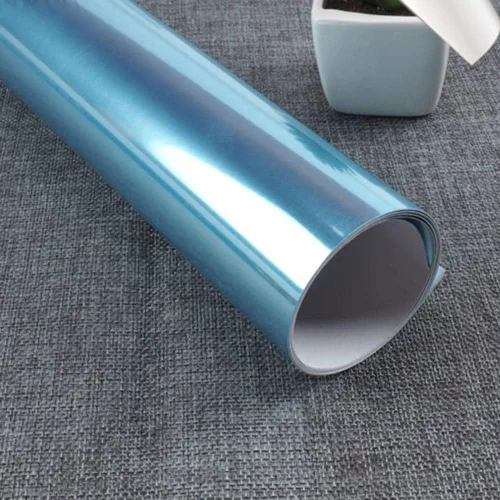 Vista 7 de 2 hojas de espejo autoadhesivas, rollo de papel adhesivo de espejo de 39.4 x 19.7 pulgadas, calcomanías de pared flexibles sin vidrio, papel tapiz