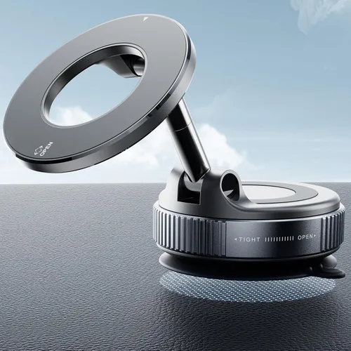 Vista 8 de REOKILY Soporte magnético de teléfono para automóvil mejorado al vacío 2026, reforzado en 360°, 96 libras, soporte de teléfono con ventosa ultra
