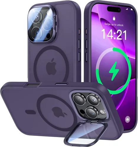 Vista 60 de VOFATA [Protección Completa Mejorada de la Cámara] para Funda iPhone Air con Cubierta de Cámara con Soporte [Compatible con MagSafe][Protección