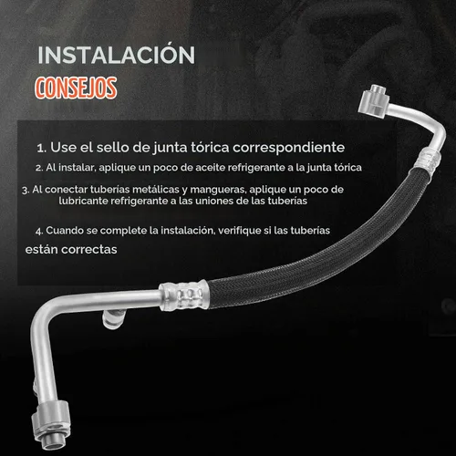 Vista 6 de A-Premium Conjunto de manguera de línea de descarga de A/C compatible con Dodge Avenger 2008-2014 y Chrysler 200 2011-2014, Sebring 2007-2010, 2.0L
