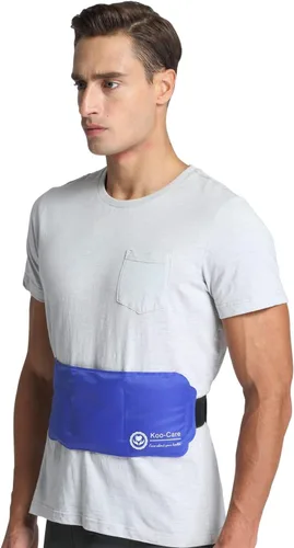 Vista 6 de Koo-Care Paquete grande de terapia de gel frío y caliente, envuelve alrededor de hombros, cintura y espalda baja, vientre, muslo, rodilla
