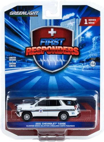 Vista 2 de Greenlight 67040-F First Responders Series 1 - Chevy Tahoe 2021 - Blooming Grove Volunteer Ambulance Corps Paramedic - Washingtonville, Nueva York