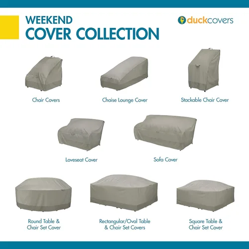 Vista 14 de DUCKCOVERS - Funda para mesa redonda y silla de fin de semana resistente al agua con cúpula de pato integrada, 106 x 32 pulgadas, Moon Rock, fundas