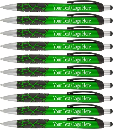 Vista 6 de Bolígrafos capacitivos personalizados con tu logotipo o texto personalizado, paquete de 200 unidades a granel para negocios, fiestas y eventos