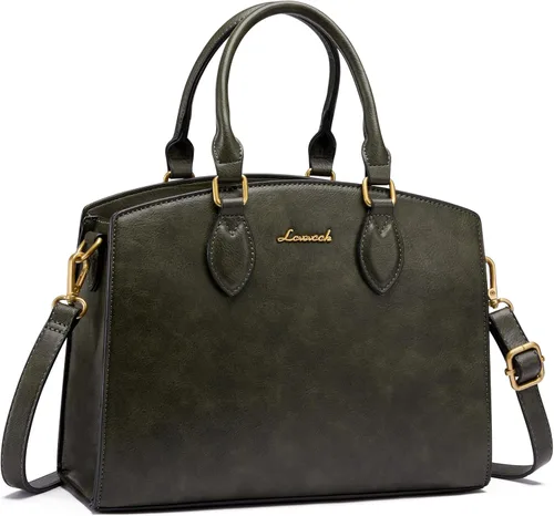 Vista 13 de LOVEVOOK Monederos y bolsos para mujer, bolso de hombro vintage moderno, bolso de mano de piel sintética, bolso de mano mediano para mujer