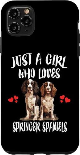 Vista 13 de Just A Girl Who Loves Springer Spaniels Dog Case for iPhone 17