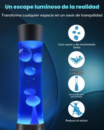 Vista 2 de AONESY Lámpara de movimiento líquido con control remoto y temporizador de 12 horas, luz nocturna que cambia de 17 colores, lámpara de mesa LED