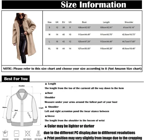 Vista 3 de Ropa de invierno para mujer, casual, cálida, talla grande, chaqueta para mujer, cárdigan de moda de otoño