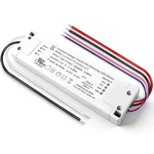 Vista 18 de Controlador LED regulable de 12 V 60 W, Triac/ELV/MLV/0-10V/1-10V/PWM/V-R, fuente de alimentación de CA a CC, transformador LED impermeable IP67