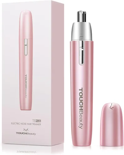 Vista 10 de TOUCHBeauty - Cortadora eléctrica de pelo de nariz para hombres y mujeres, recortadora de hoja giratoria sin dolor, cabeza impermeable desmontable